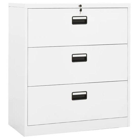 Picture of Office Steel Filing Cabinet 35" - White