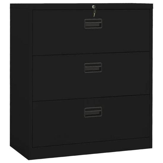 Picture of Office Steel Filing Cabinet 35" - Black