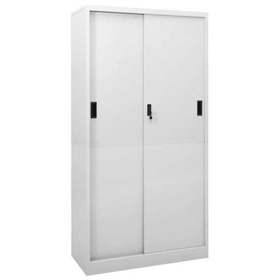 Picture of Steel Office Storage Cabinet 35" - L Gray