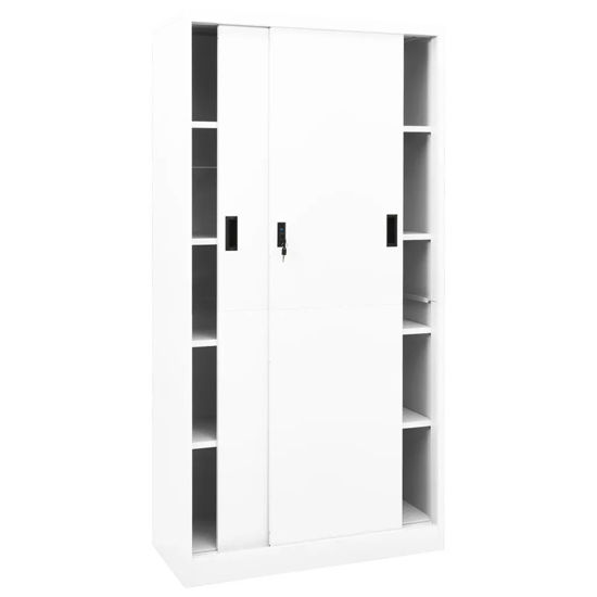 Picture of Steel Storage Cabinet 35" - White