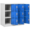 Picture of Office Storage Cabinet with Compartments 35" - Blue