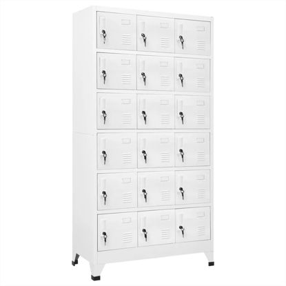 Picture of Steel Locker Storage with Compartments 35" - Gray