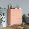 Picture of Steel Storage Cabinet with Drawers 31" - Pink