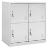 Picture of Steel Locker Storage Cabinet with Compartments 35" - L Gray