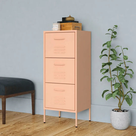 Picture of Steel Storage Cabinet 16" - Pink