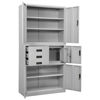 Picture of Steel Storage Cabinet with Compartments 35" - L Gray