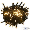 Picture of Christmas Ball Set with Top and LED - 120 pc White and Gold