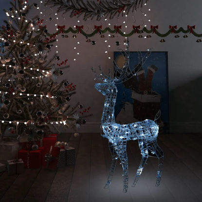 Picture of Christmas Decor 4' Acrylic Reindeer with LED - White
