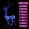 Picture of Christmas Decor 4' Acrylic Reindeer with LED - Blue