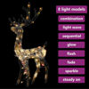 Picture of Christmas Decor 4' Acrylic Reindeer with LED - Multi-Color