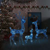 Picture of Christmas Decor Acrylic Reindeers with LED - Blue