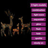 Picture of Christmas Decor Acrylic Reindeers with LED - Multi-Color