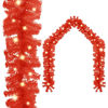 Picture of 16' Christmas Garland with LED - Red