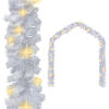 Picture of 32' Christmas Garland with LED - White