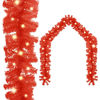 Picture of 65' Christmas Garland with LED - Red