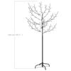 Picture of 5' Christmas Tree Cherry Blossom with LED - W White
