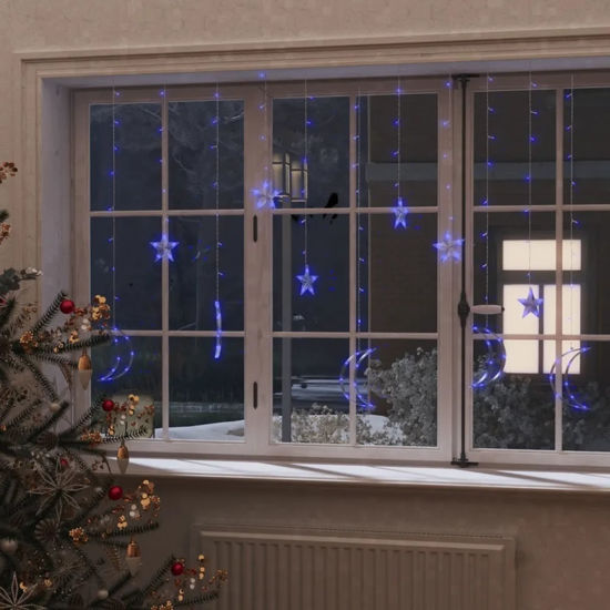 Picture of Christmas Window Decor with LED and Remote Control - Blue