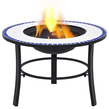 Picture of Outdoor 26" Ceramic Fire Pit Table - BW