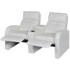 Picture of Home Theater Double Recliner Chair - White