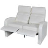 Picture of Home Theater Double Recliner Chair - White