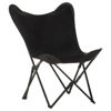 Picture of Living Room Leather Butterfly Chair - Black