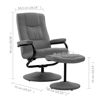 Picture of Living Room Fabric Recliner Chair with Footrest - L Gray