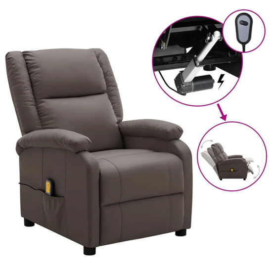 Picture of Living Room Electric Recliner Massage Chair - Brown