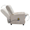 Picture of Fabric Electric Recliner Massage Chair - Cream