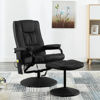 Picture of Living Room Massage Chair with Footrest - Black