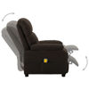 Picture of Fabric Massage Recliner Chair - D Brown