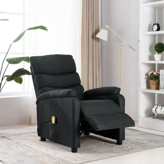 Picture of LIving Room Fabric Massage Recliner Chair - D Gray