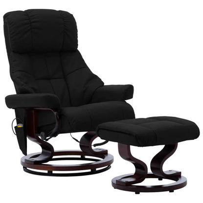 Picture of Recline Massage Chair with Footrest - Black