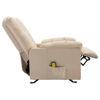 Picture of Fabric Massage Fabric Reclining Chair - Cream