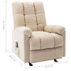 Picture of Fabric Massage Fabric Reclining Chair - Cream