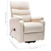 Picture of Living Room Fabric Recliner Massage Chair - Cream