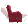 Picture of Living Room Recliner Fabric Massage Chair - Red