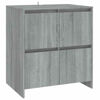 Picture of Wooden Sideboard with Storage Cabinet and Shelves SEW 3 pc - Gray