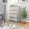 Picture of Wooden Storage Sideboard with Drawers 23" EW - Gray