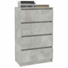 Picture of Wooden Storage Sideboard with Drawers 23" EW - Gray