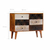 Picture of Wooden Storage Cabinet Sideboard with Drawers 35" SMW