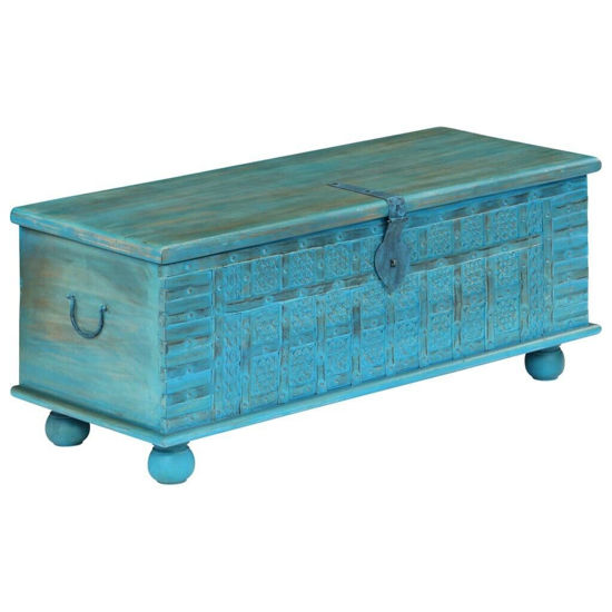 Picture of Wooden Storage Chest 39" SMW - Blue