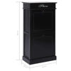 Picture of 20" Wooden Shoe Cabinet PW - Black