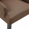 Picture of Fabric Dining Chair with Armrests - 1 pc Brown