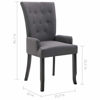 Picture of Fabric Dining Chair with Armrests - 1 pc D Gray