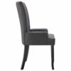 Picture of Fabric Dining Chair with Armrests - 1 pc D Gray