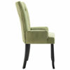 Picture of Velvet Dining Chairs with Armrests - 1 pc L Green