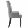 Picture of Fabric Dining Chair with Armrests - 1 pc L Gray