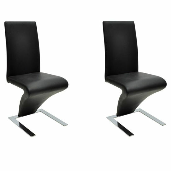 Picture of Dining Chairs - 2 pc Black