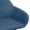 Picture of Dining Fabric Chairs with Armrest - 2 pc Blue