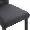 Picture of Fabric Dining Chairs - 2 pc Dark Gray